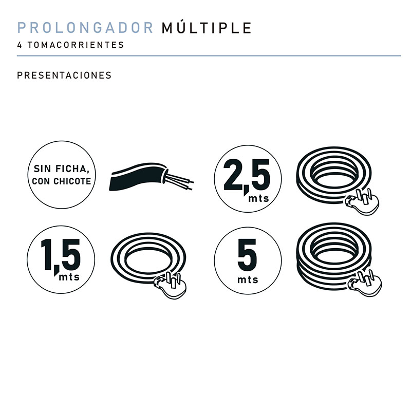 prolongador multiple